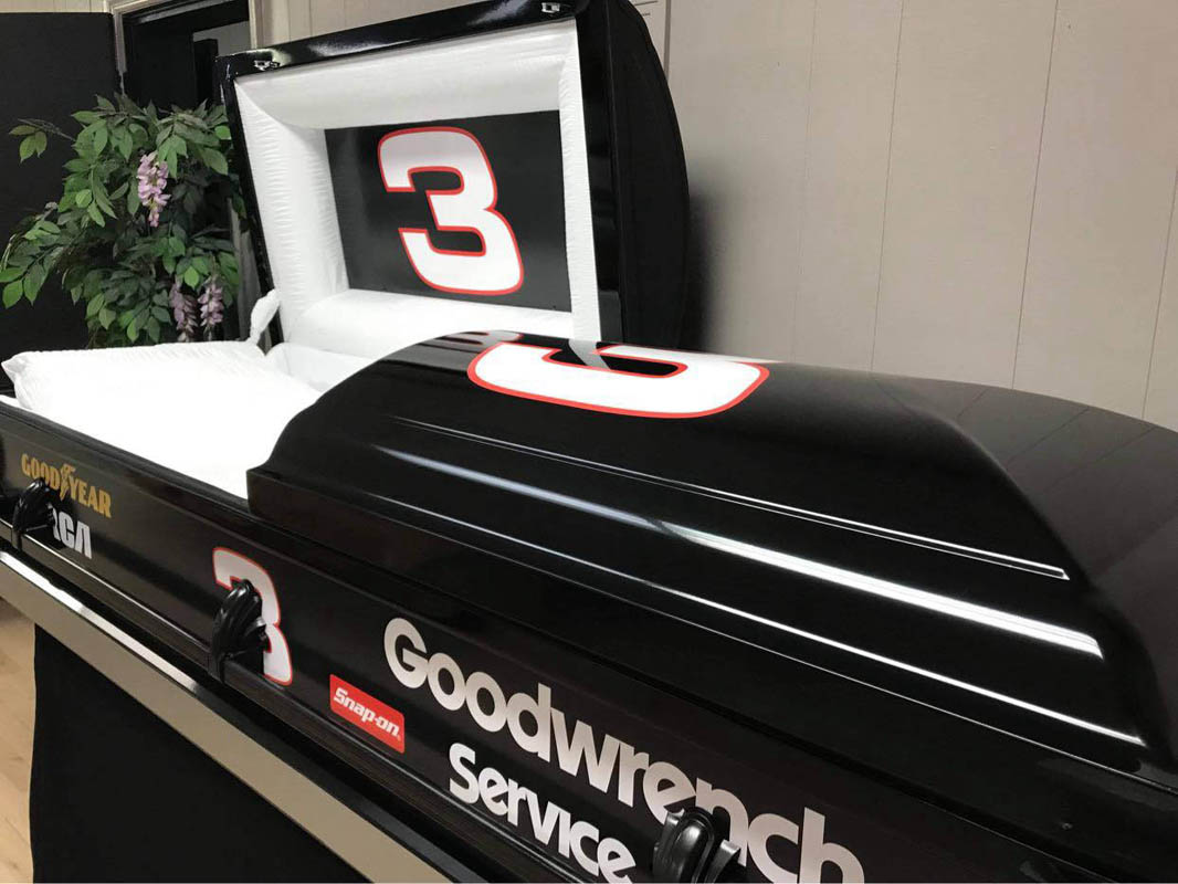 Earnhardt Racing Fan Casket