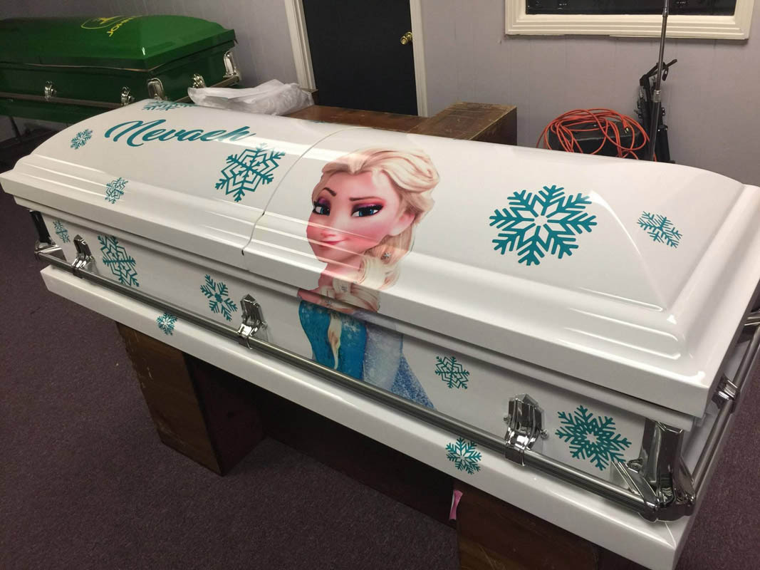 Frozen Elsa Casket