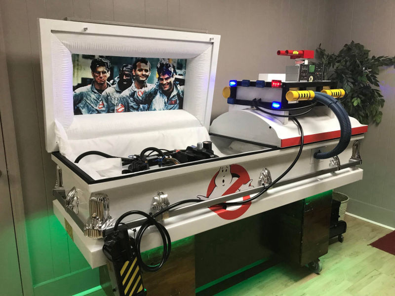 Ghost Busters casket 