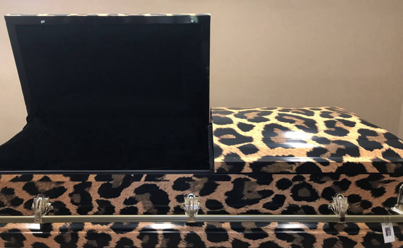 Leopard Print Casket