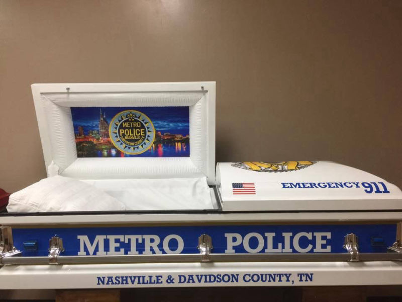 Nashville Metro Police casket