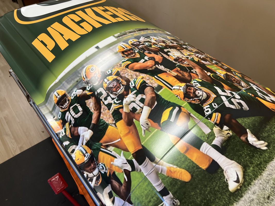 Greenbay Packers Fan Football Casket