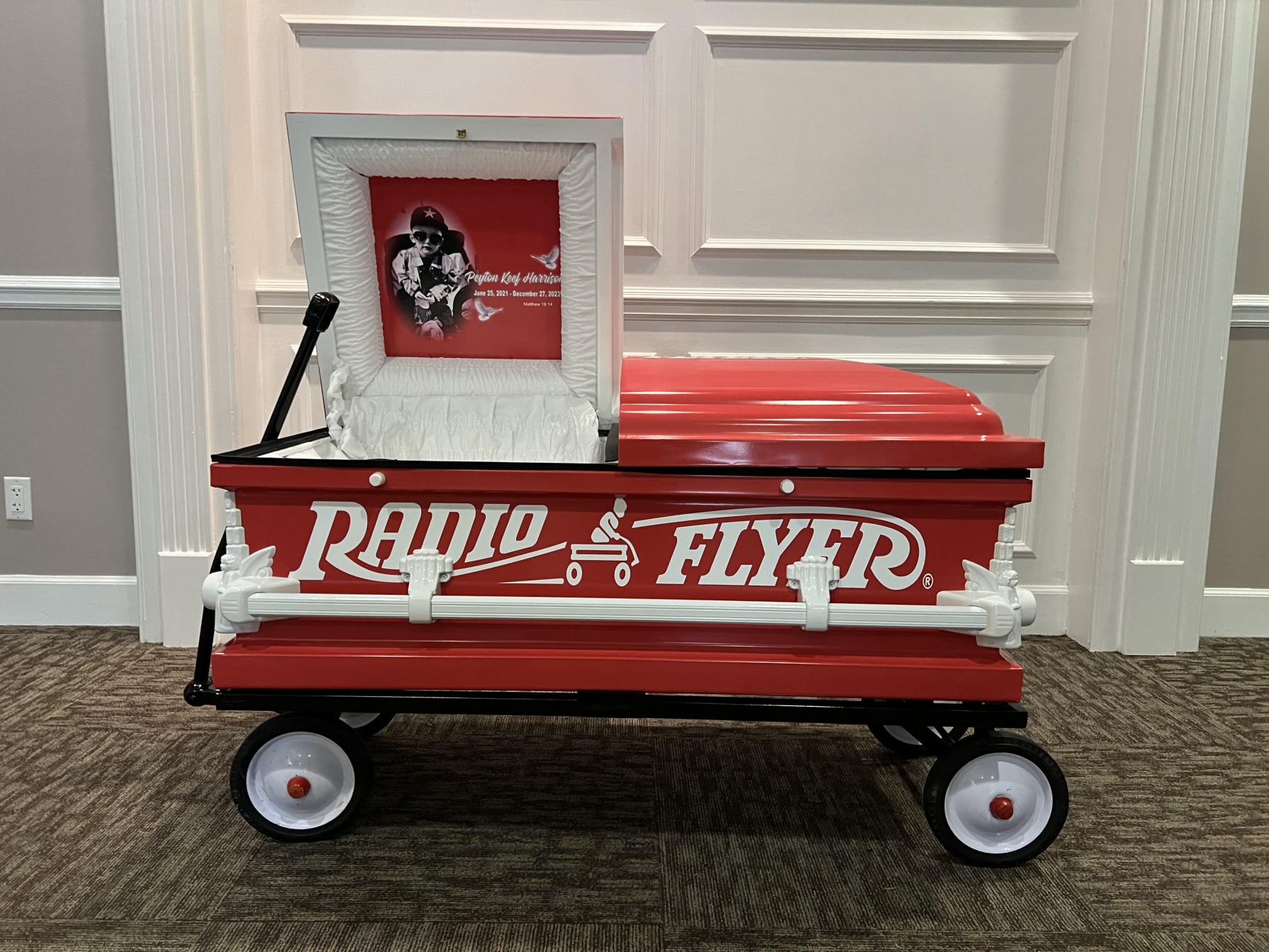 Radio Flyer Wagon Casket