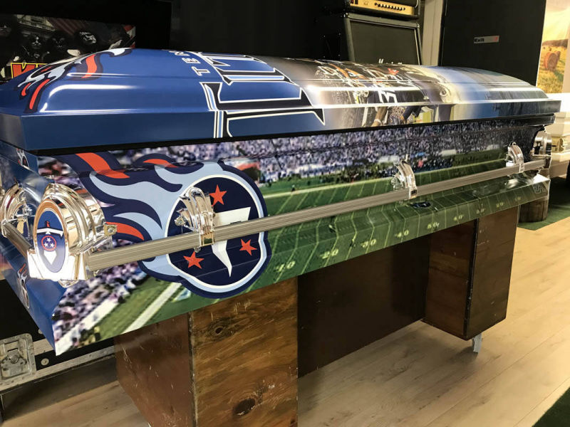 Tennessee Titans Fan Casket