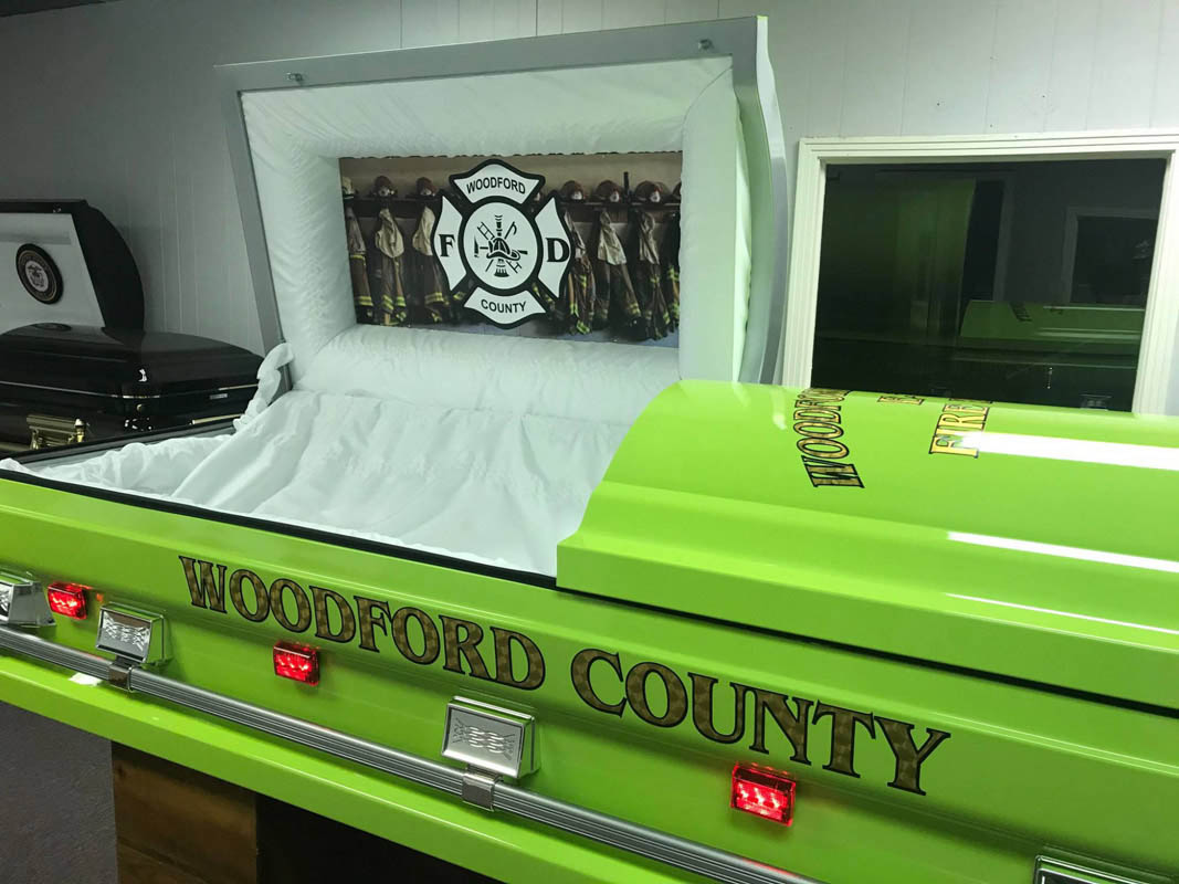 Woodford County Fire Department Casket